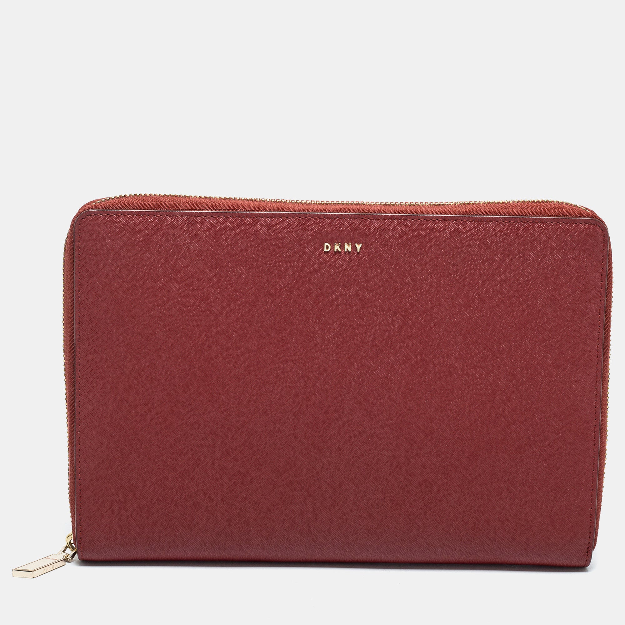 DKNY Red Croc Embossed Leather Shoulder Bag Purse EUC Luxe ELEGANT Clutch w  Gold | eBay