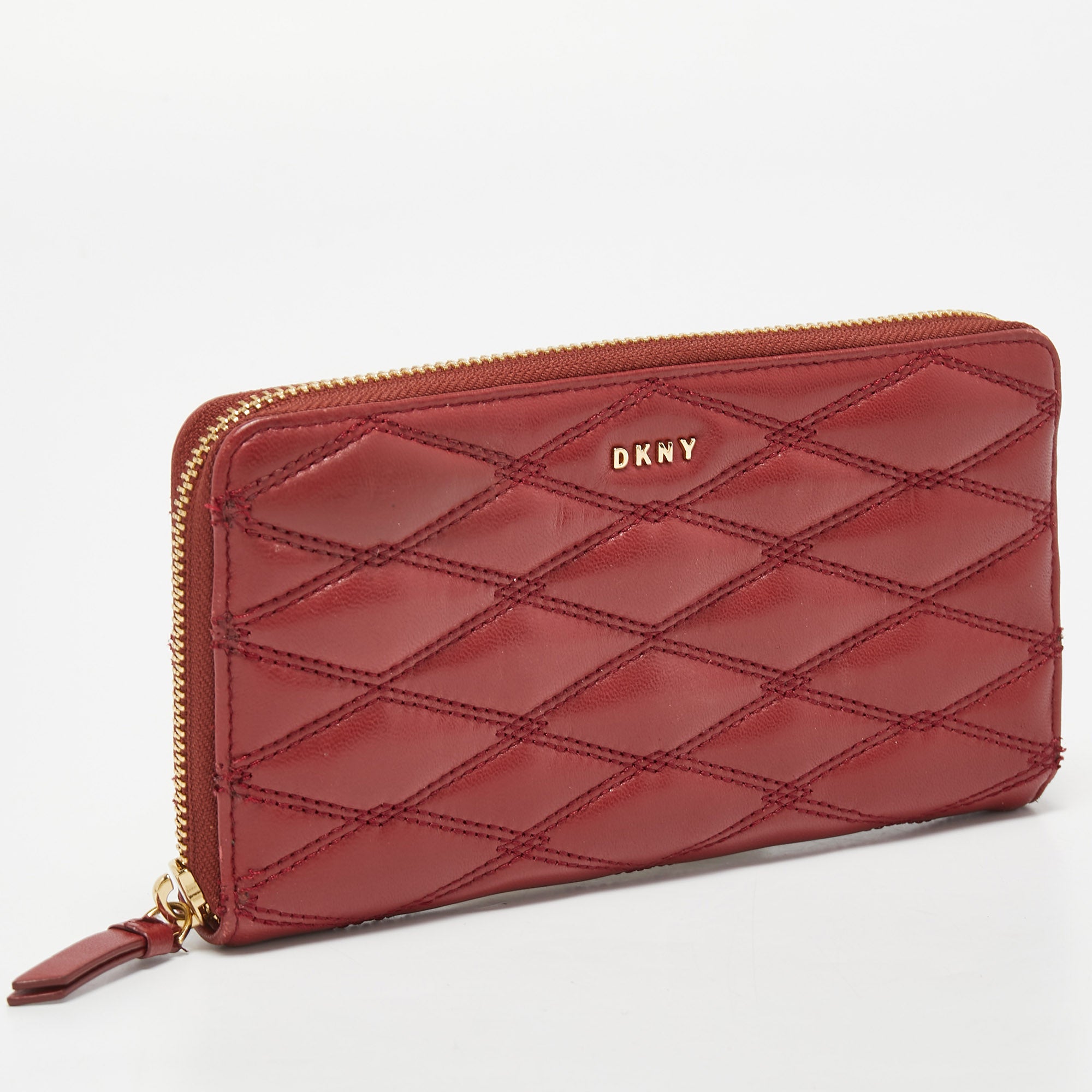 DKNY Red Leather Textured Shoulder Bag | Pre Loved | | Secret Stash