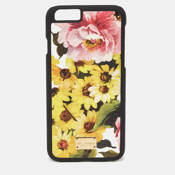 DOLCE & GABBANA Multicolor Floral Print Leather iPhone 6 Case