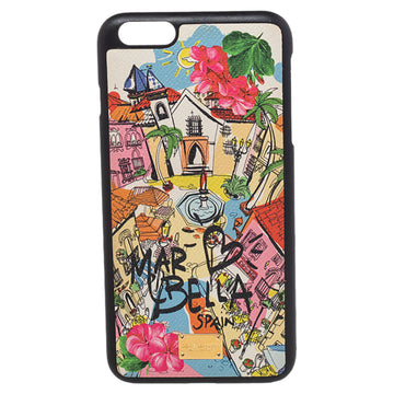 DOLCE & GABBANA Multicolor Leather Marbella iPhone 6/6s Plus Cover