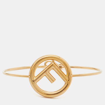 FENDI F is  Gold Tone Narrow Bangle Bracelet S