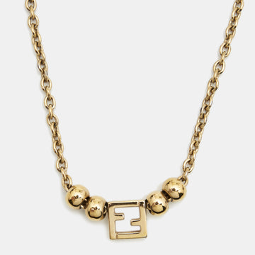Fendi F is Fendi  Gold Tone Necklace