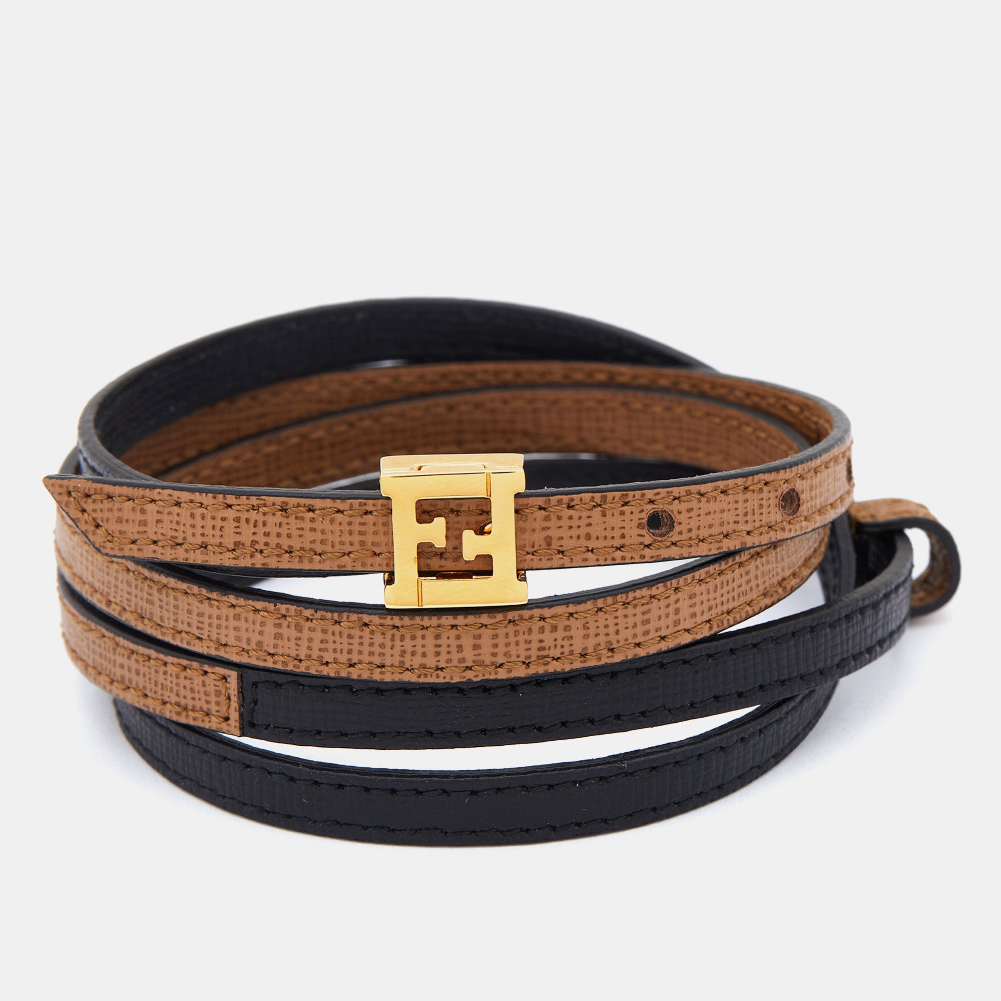 Fendi leather bracelet on sale