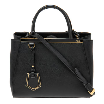 Fendi Black Leather Mini 2jours Tote