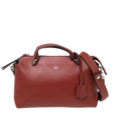 Fendi Burnt Red Leather Small By The Way Shoulder Bag