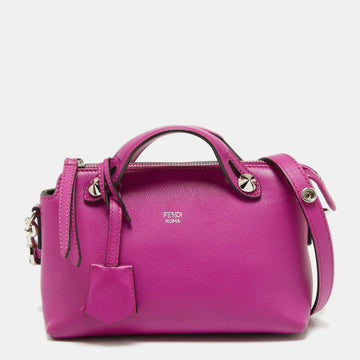 Fendi Fuchsia Leather Micro By The Way Crossbody Bag