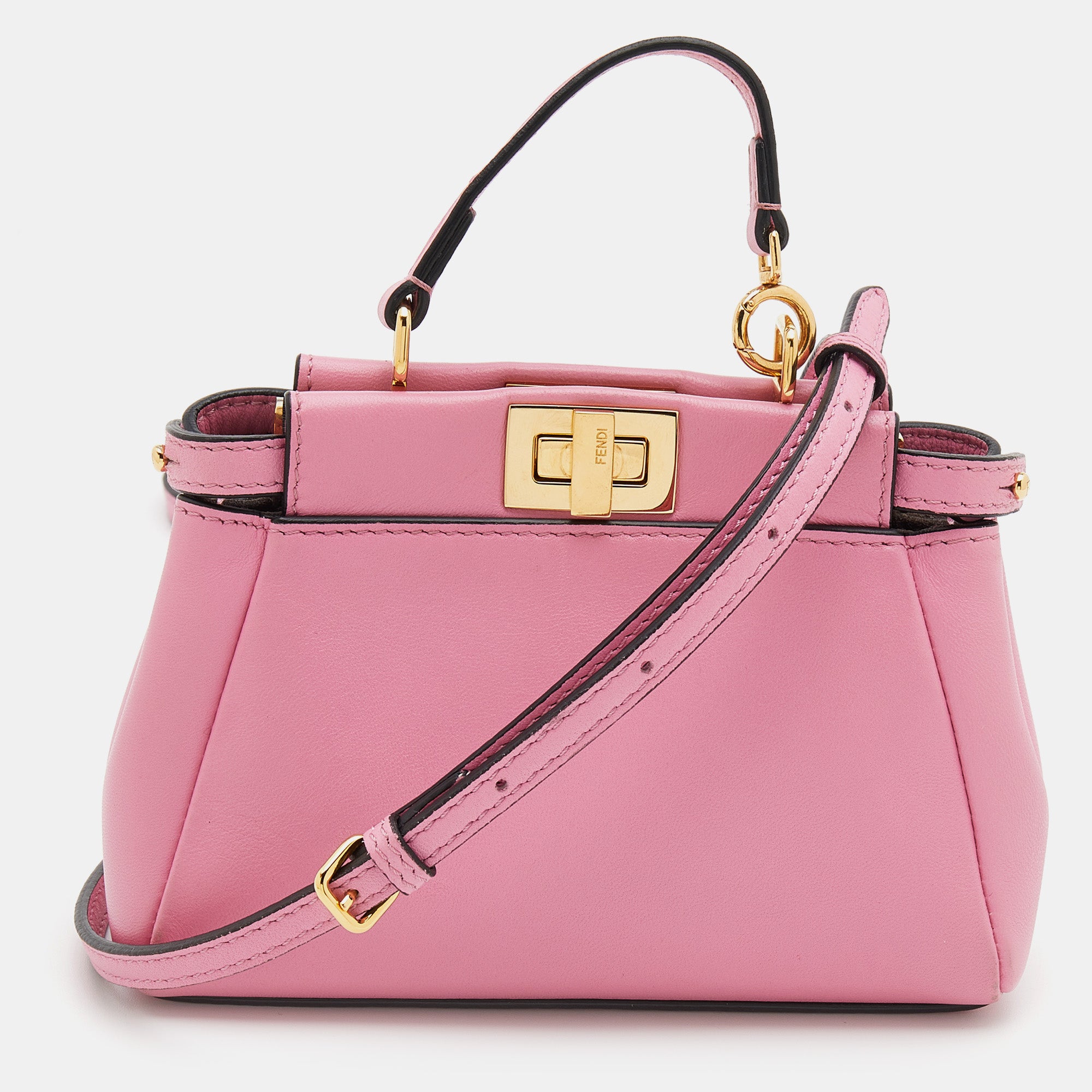 Pink fendi 2025 peekaboo bag