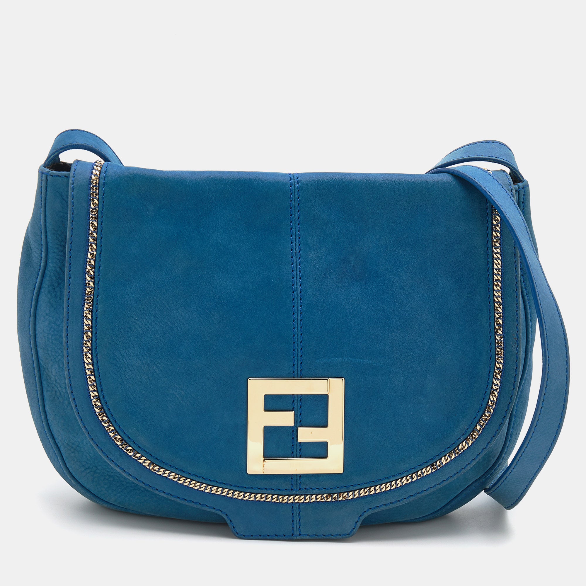 Fendi blue discount crossbody bag