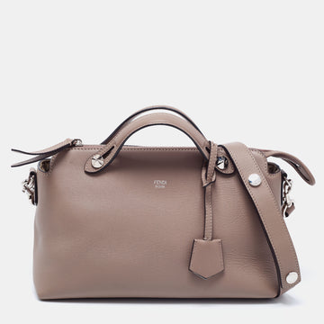 Fendi Beige Leather Small By The Way Shoulder Bag