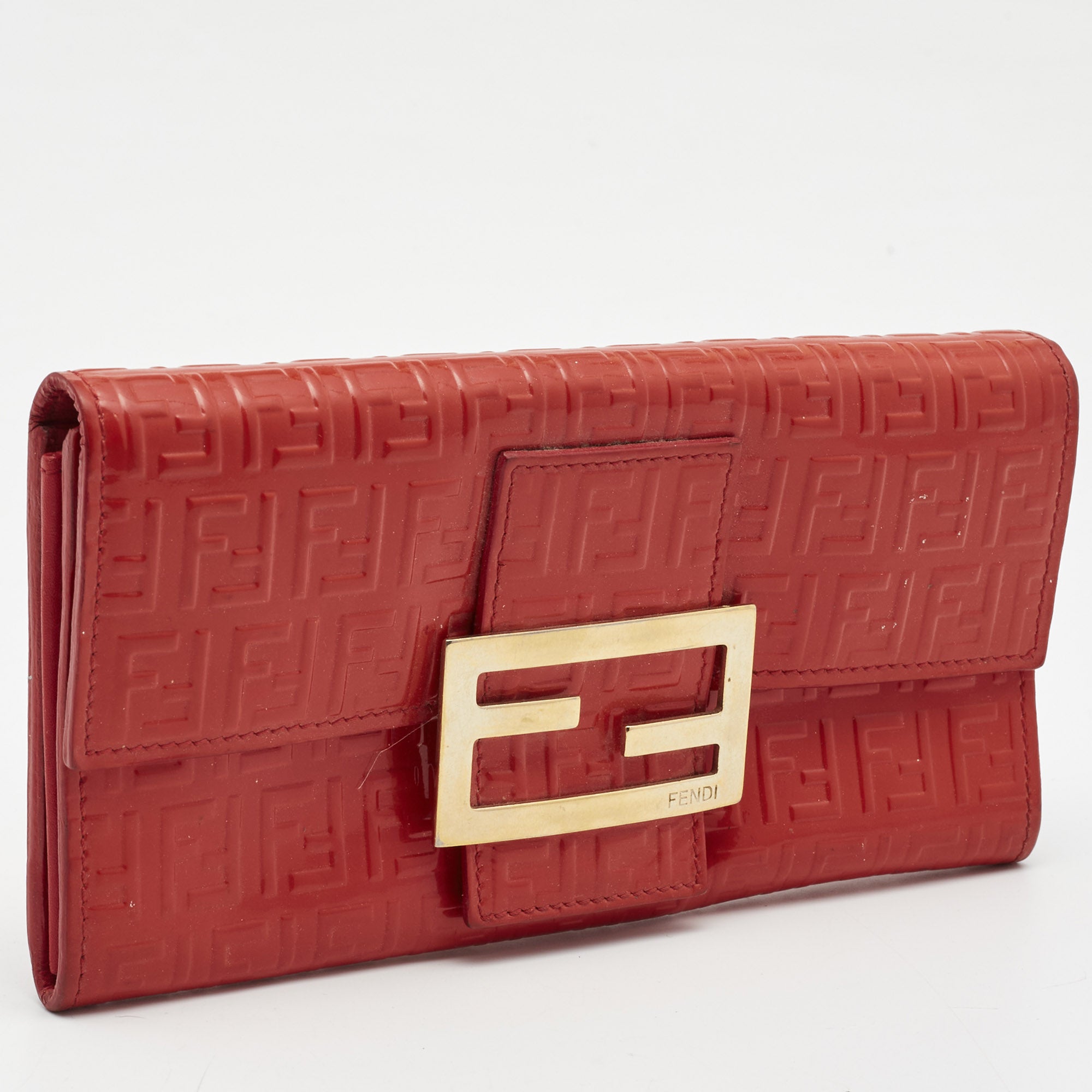 Fendi embossed discount wallet