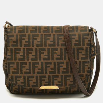 Fendi Tobacco Zucca Canvas Messenger Bag