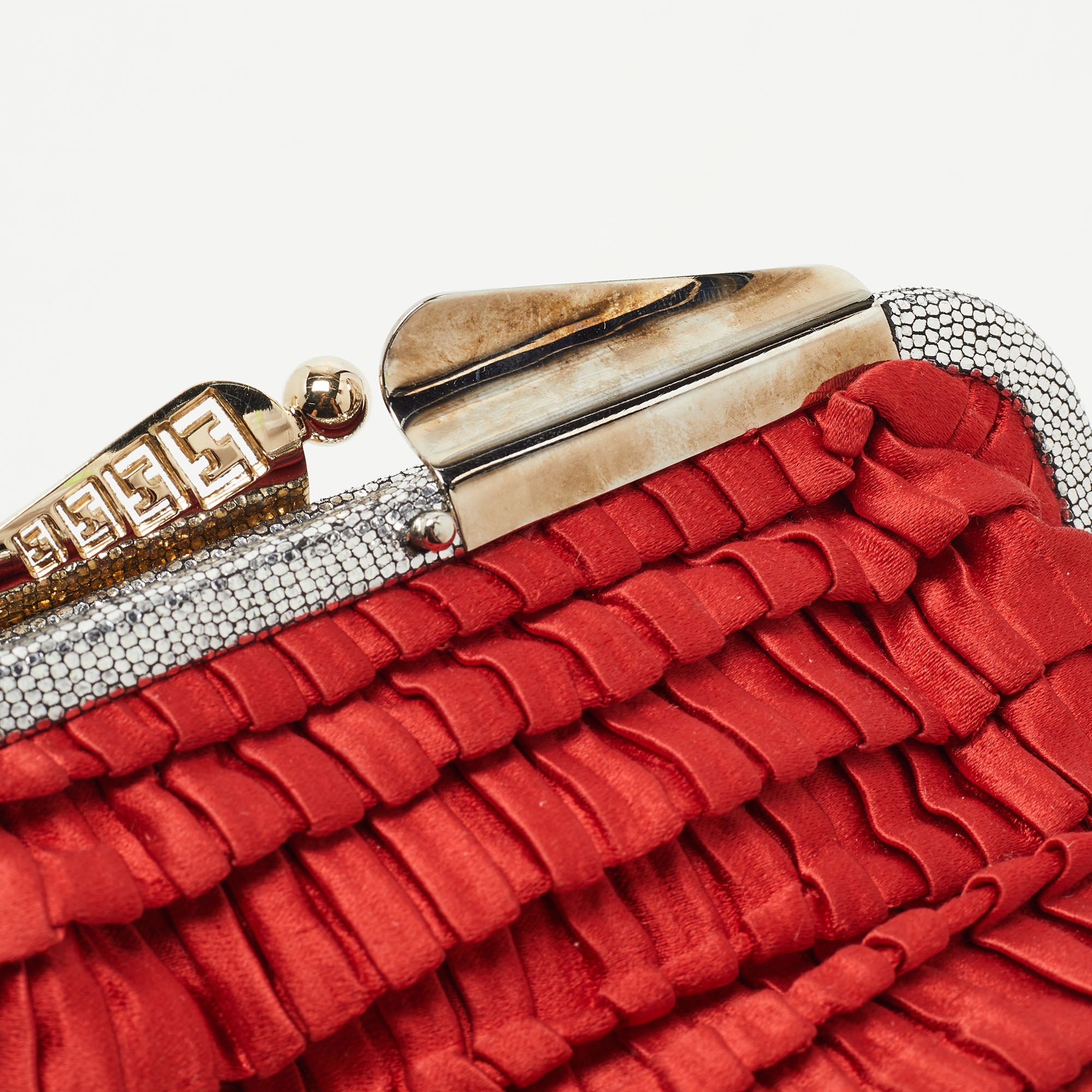 Fendi hotsell red clutch