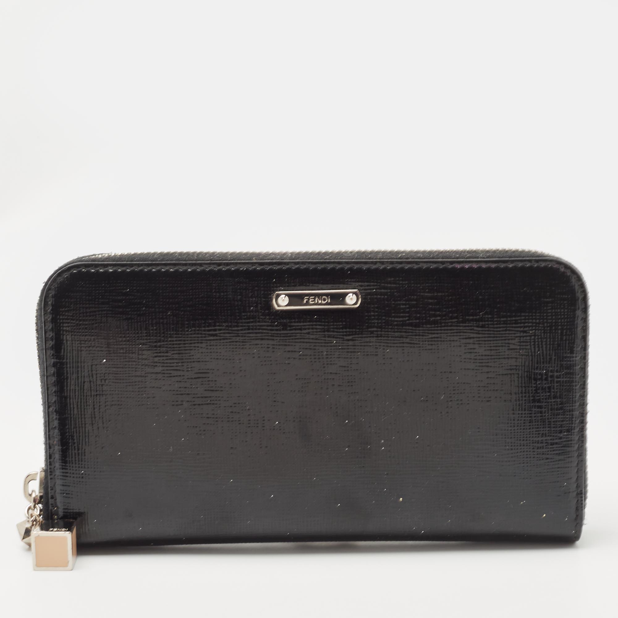 Fendi black clearance patent leather bag