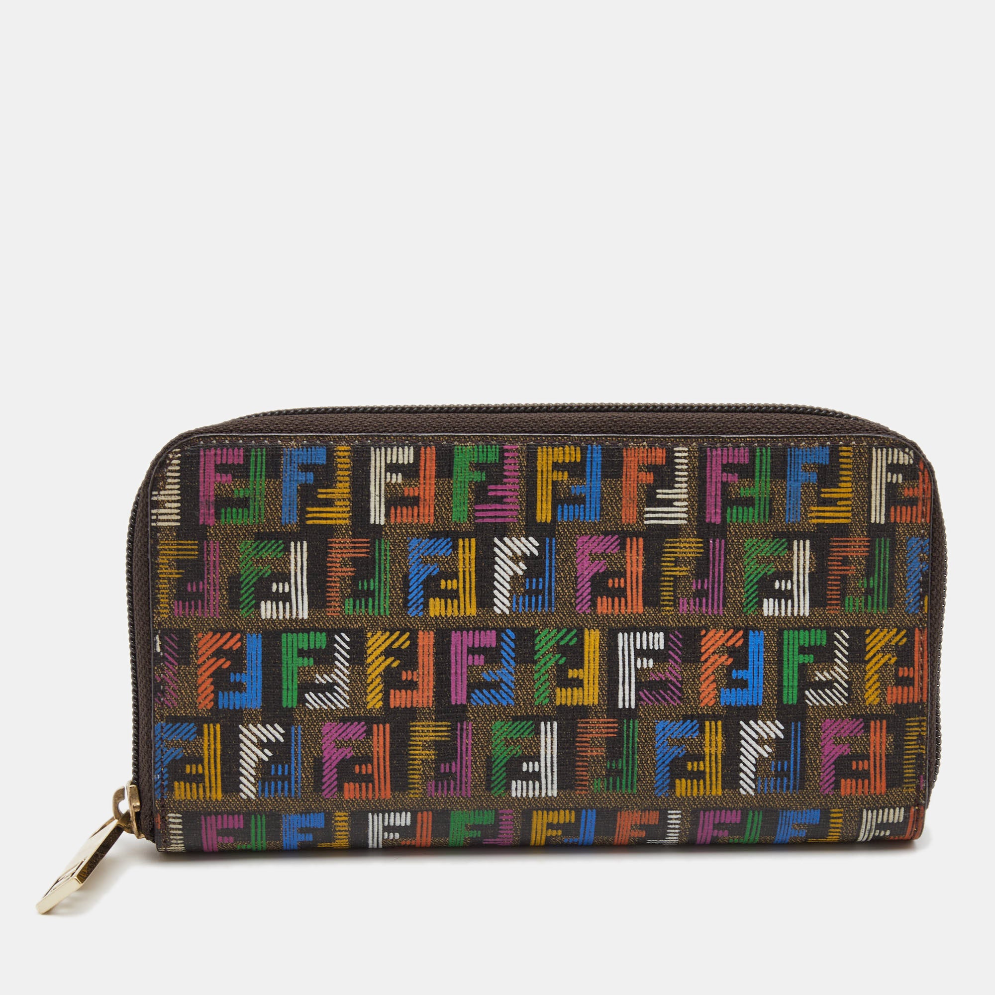 Fendi Pequin FF Logo Shopping Tote For Sale at 1stDibs
