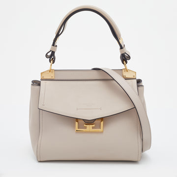 Givenchy Light Beige Leather Small Mystic Foldover Top Handle Bag