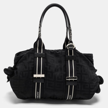 Givenchy Black Nylon Bow Baguette Bag