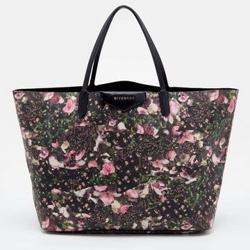 Givenchy Multicolor Floral Print Coated Canvas and Leather Antigona Shopper Tote