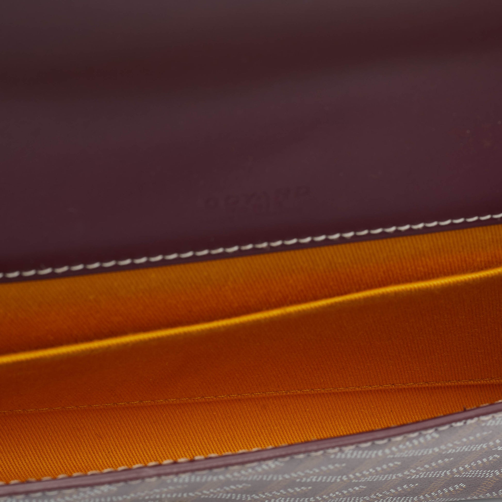 Leather bag Goyard Burgundy in Leather - 34559117