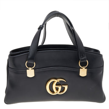 Gucci Black Leather Large Arli Tote