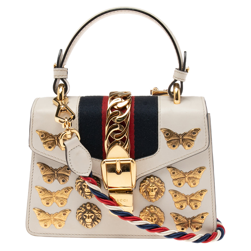 Gucci animal best sale studs bag