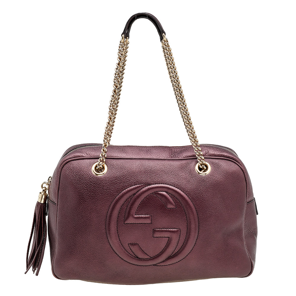 Gucci soho shoulder bag hot sale large