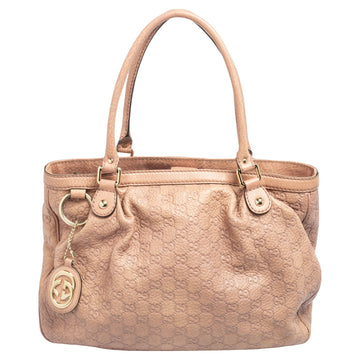 Gucci Pink Guccissima Leather Sukey Tote