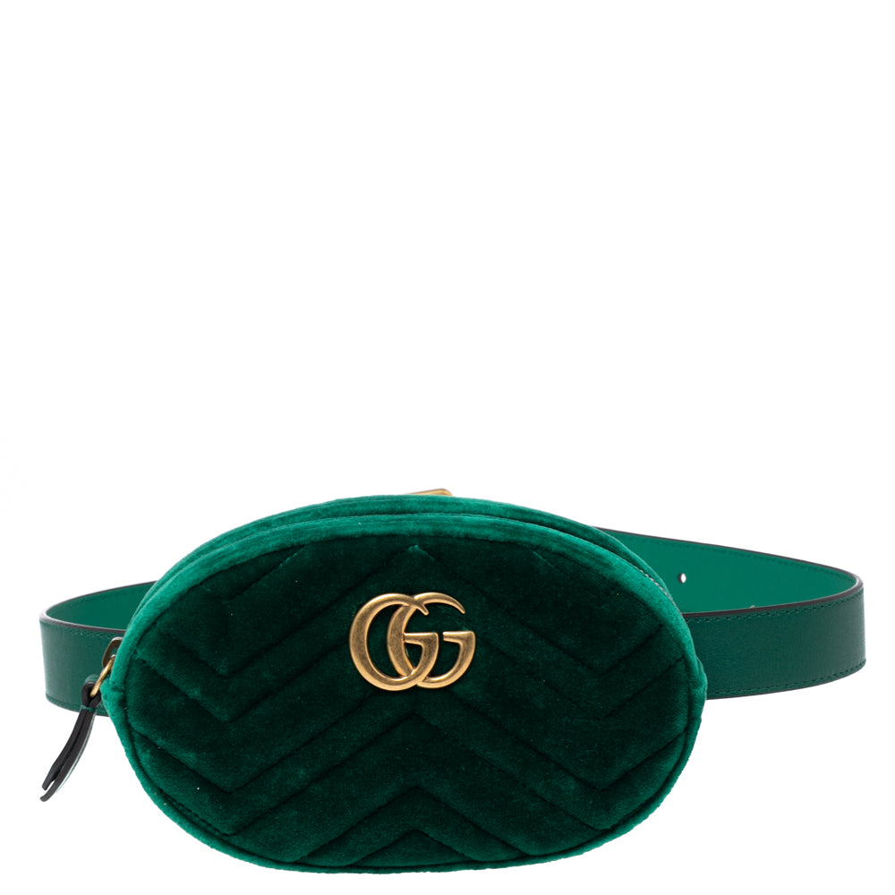 Gucci marmont velvet online belt bag