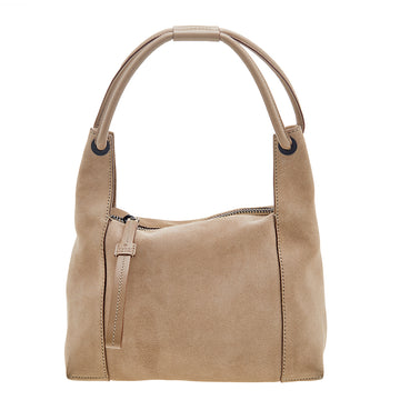 Gucci Beige Suede and Leather Hobo