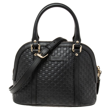 Gucci Black Microguccissima Leather Mini Dome Bag