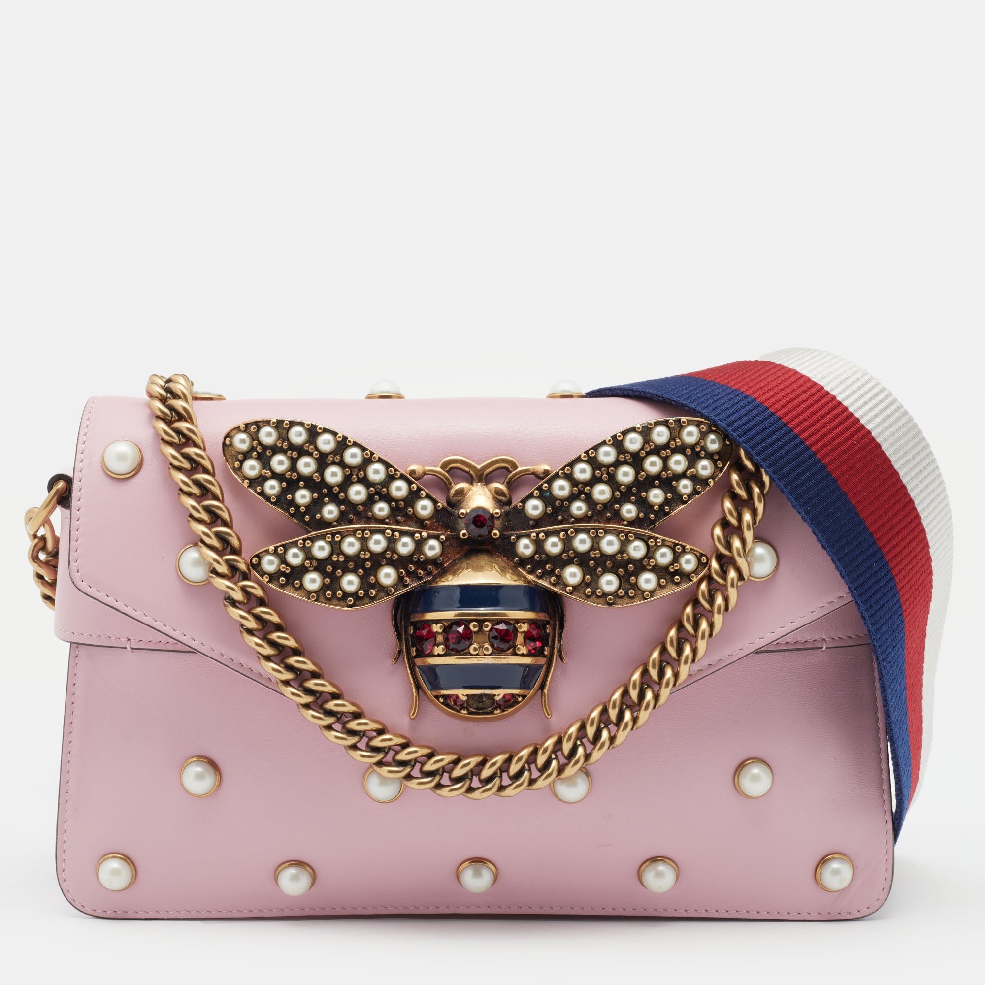 Gucci pearl bee bag sale