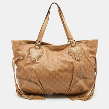 Gucci Beige Guccissima Leather Tribeca Tote