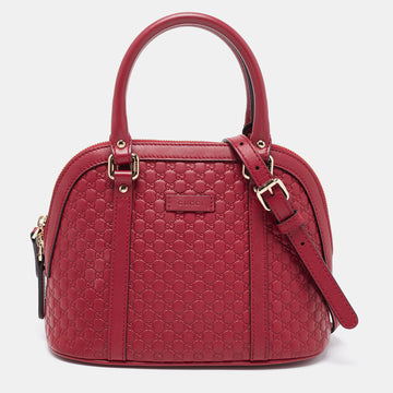 Gucci Red Microguccissima Leather Mini Dome Bag