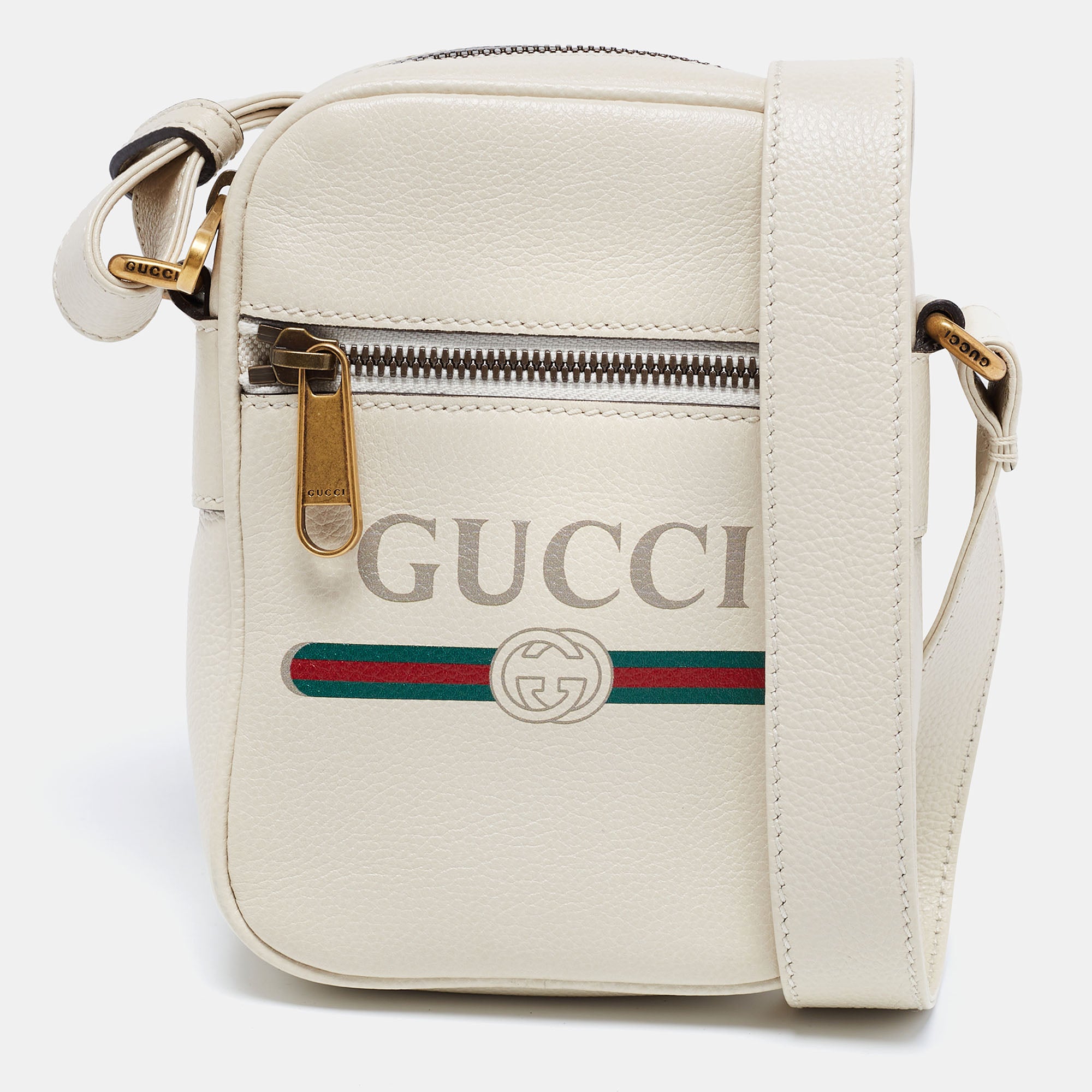 Gucci white sales messenger bag