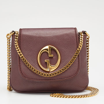 Gucci Mauve Leather 1973 Crossbody Bag