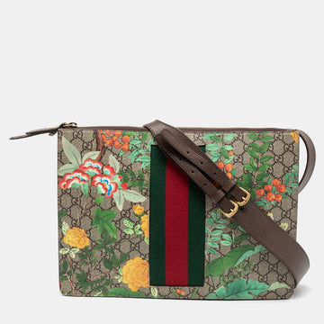 Gucci Multicolor Tian GG Supreme Canvas and Leather Messenger Bag