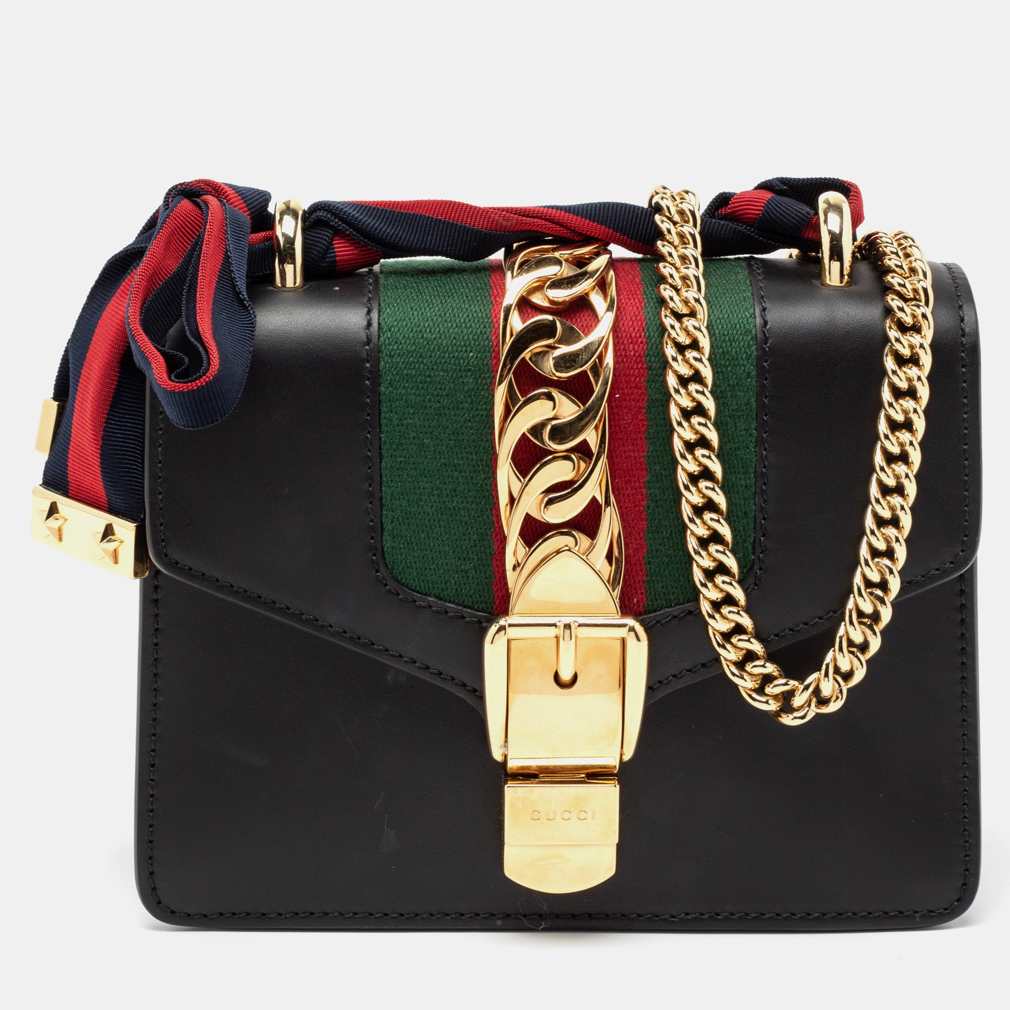 Gucci sylvie mini discount black