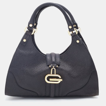 Gucci Black Leather Junco Shoulder Bag