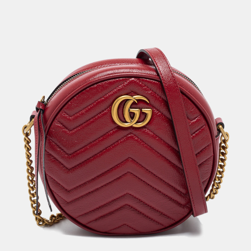 Gucci marmont cheap crossbody red