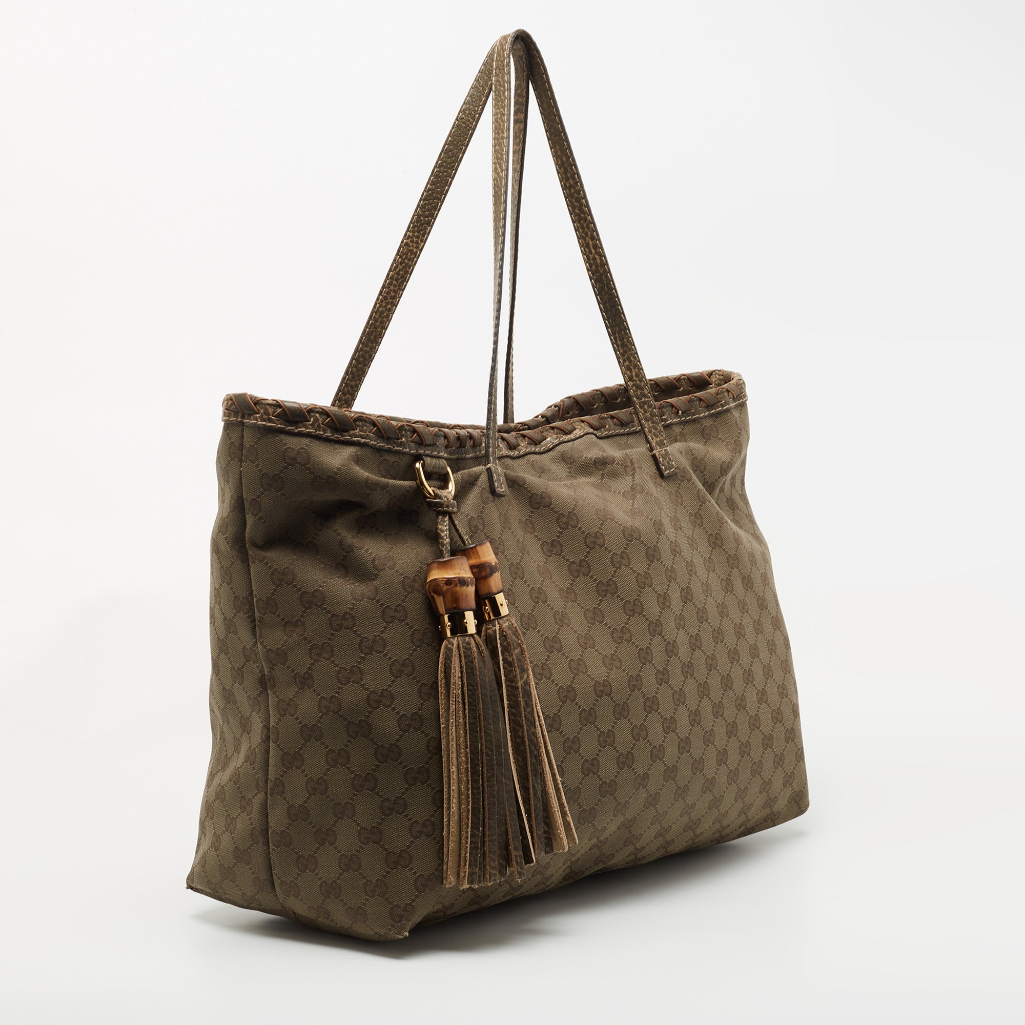 Gucci bamboo tassel on sale tote