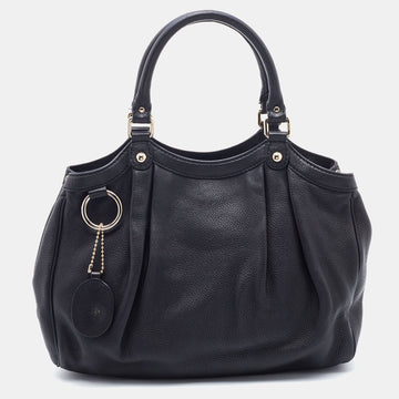 Gucci Black Leather Sukey Tote