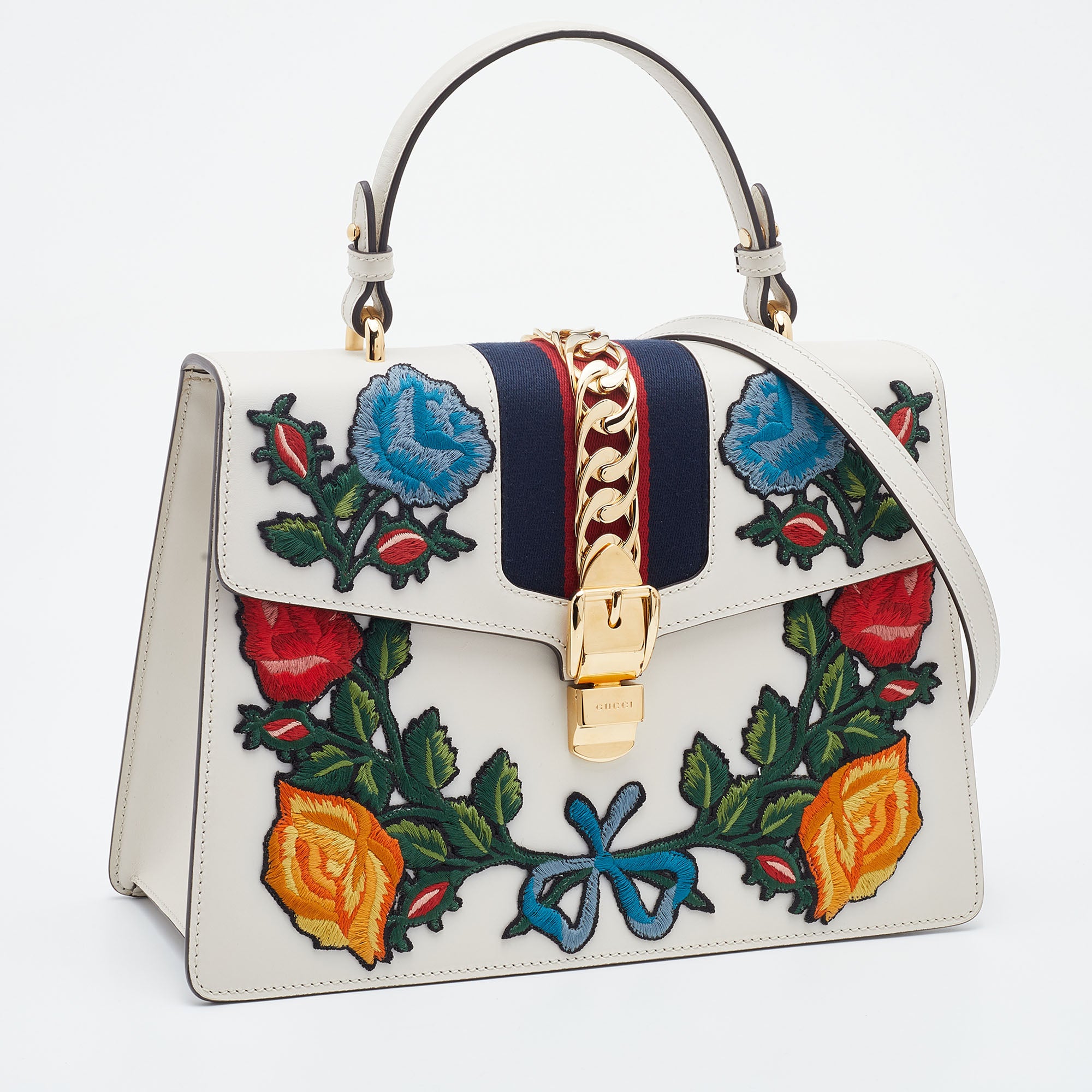 Gucci embroidered clearance bag