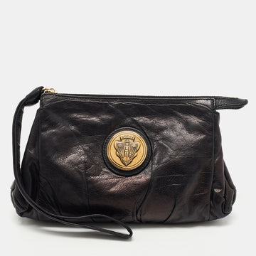 Gucci Black Leather Small Hysteria Pouch