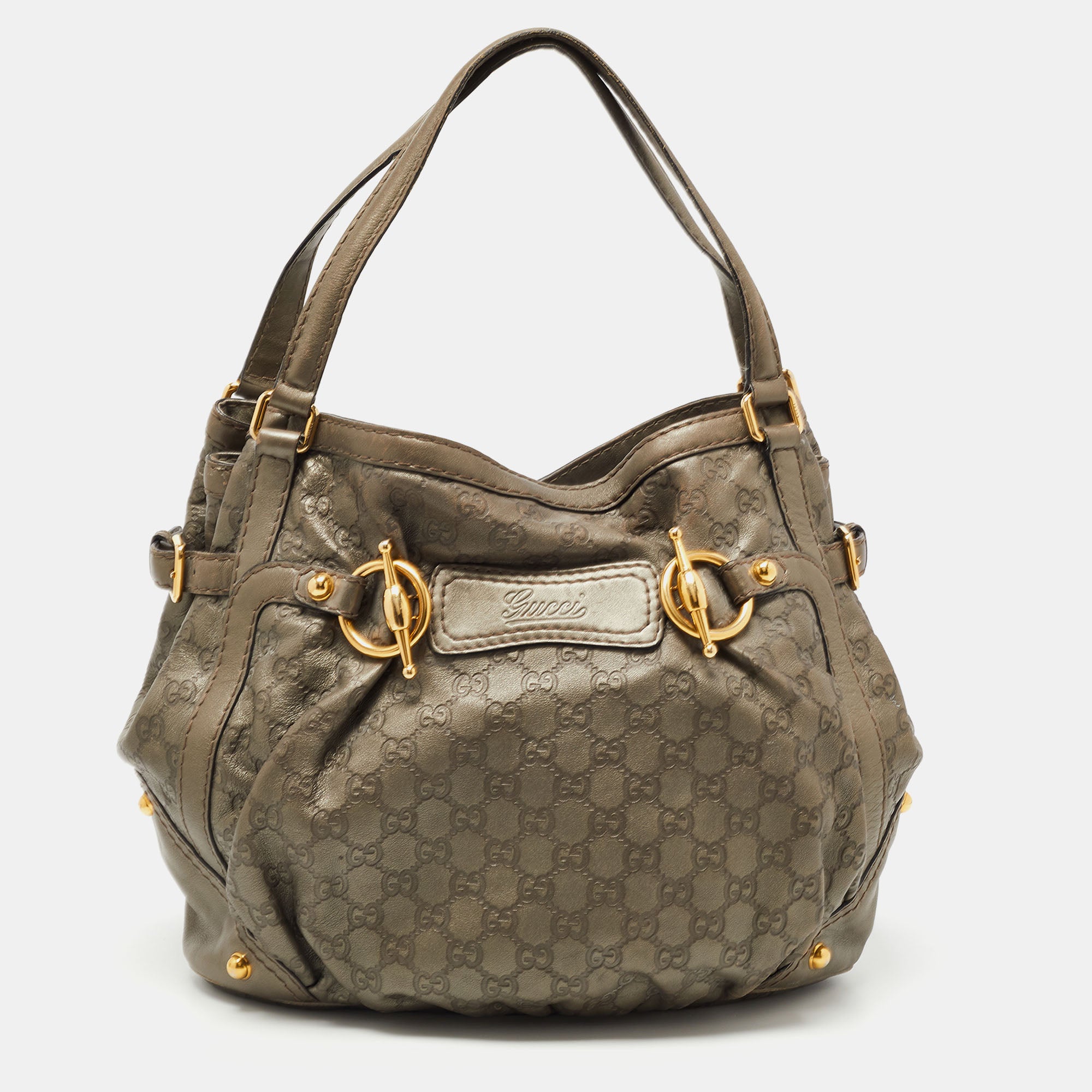 Gucci jockey cheap hobo bag