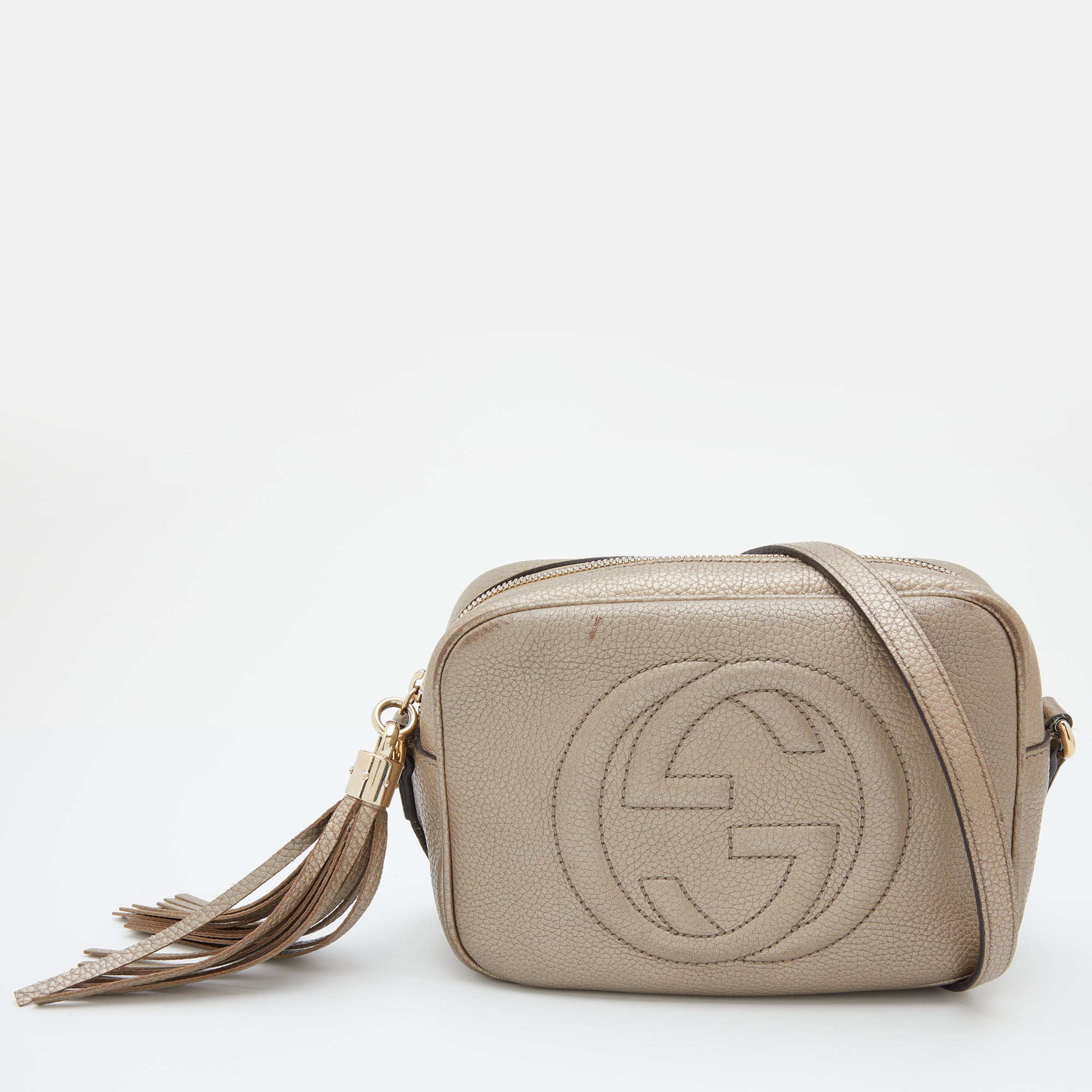 Gold gucci best sale disco bag