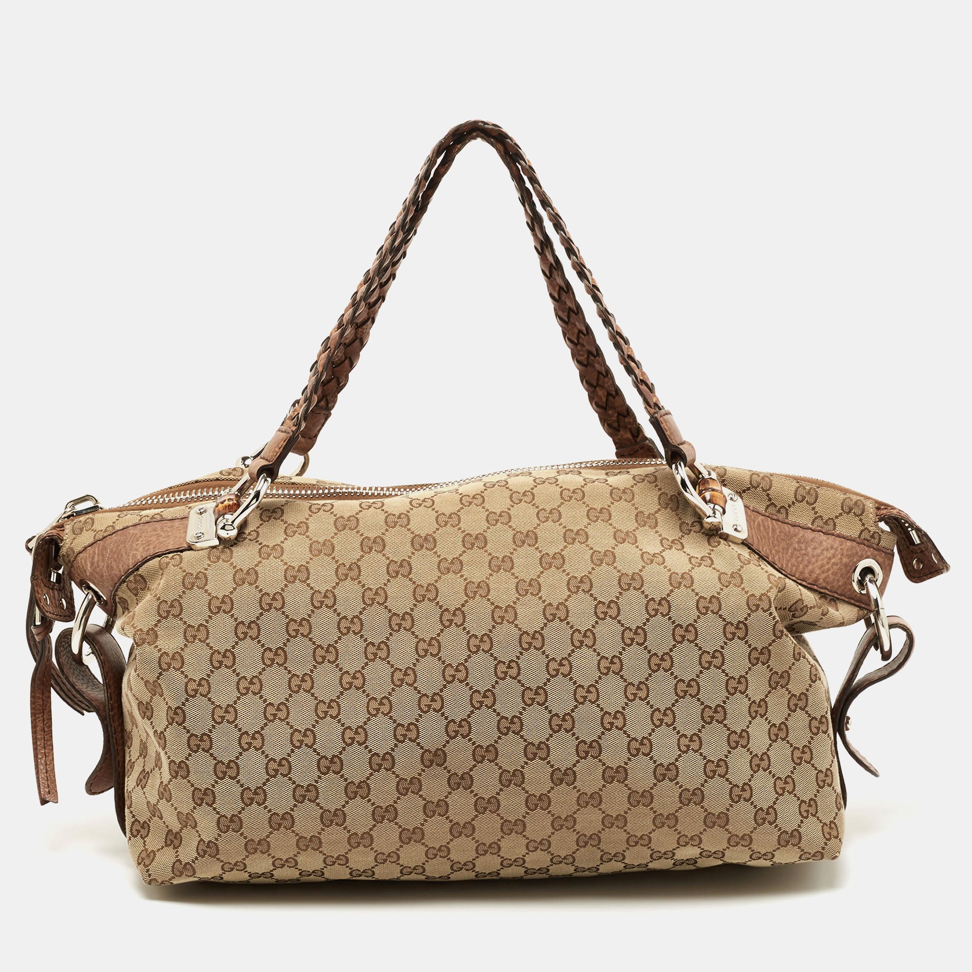 Gucci bamboo cheap bar tote