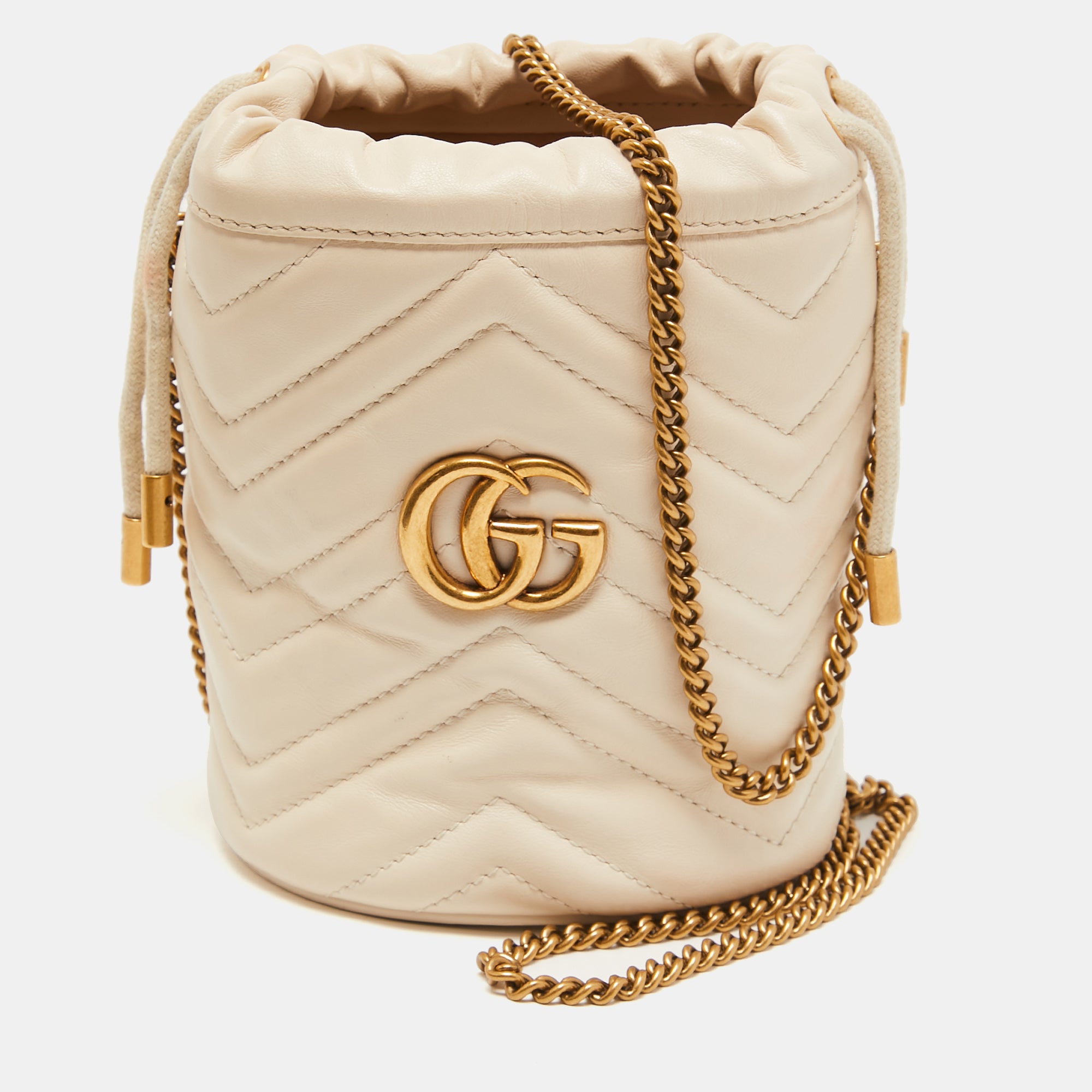 Gucci bucket bag discount white