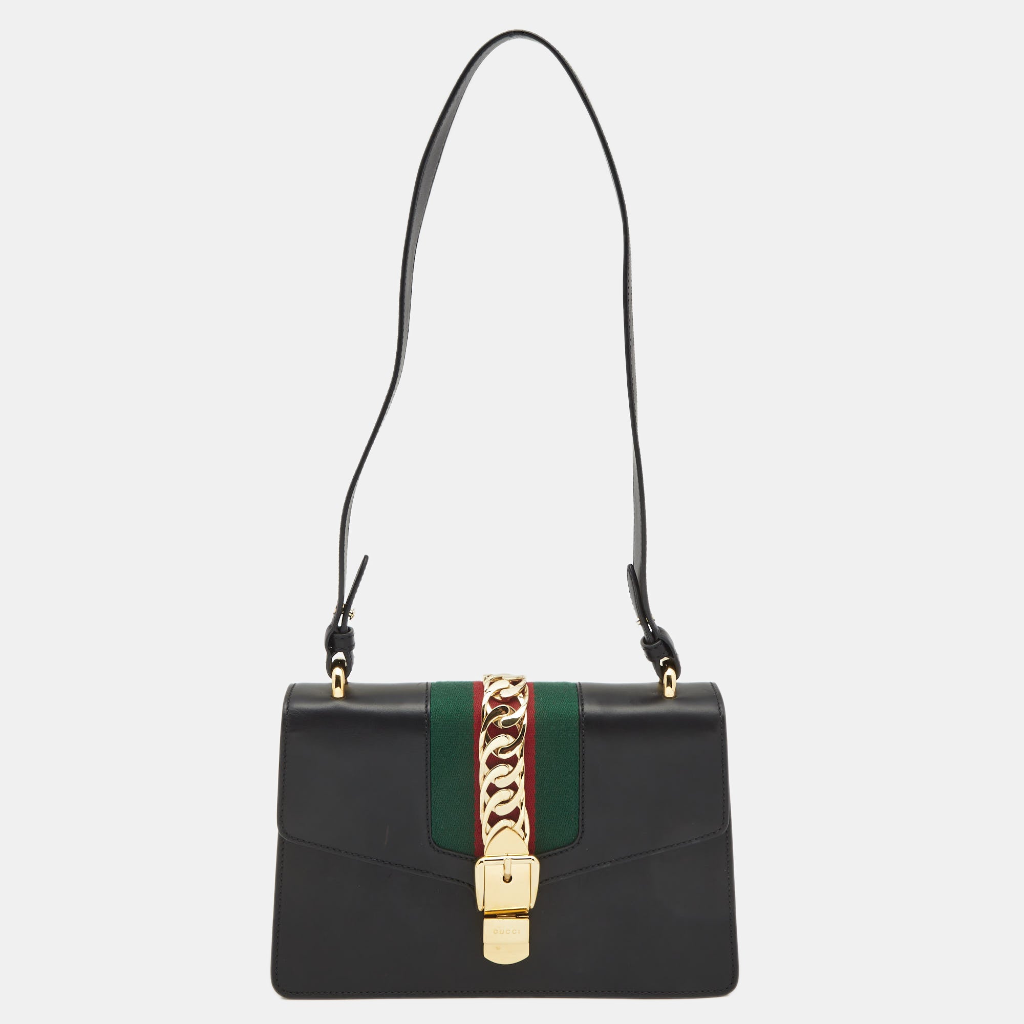 Gucci black best sale sylvie bag