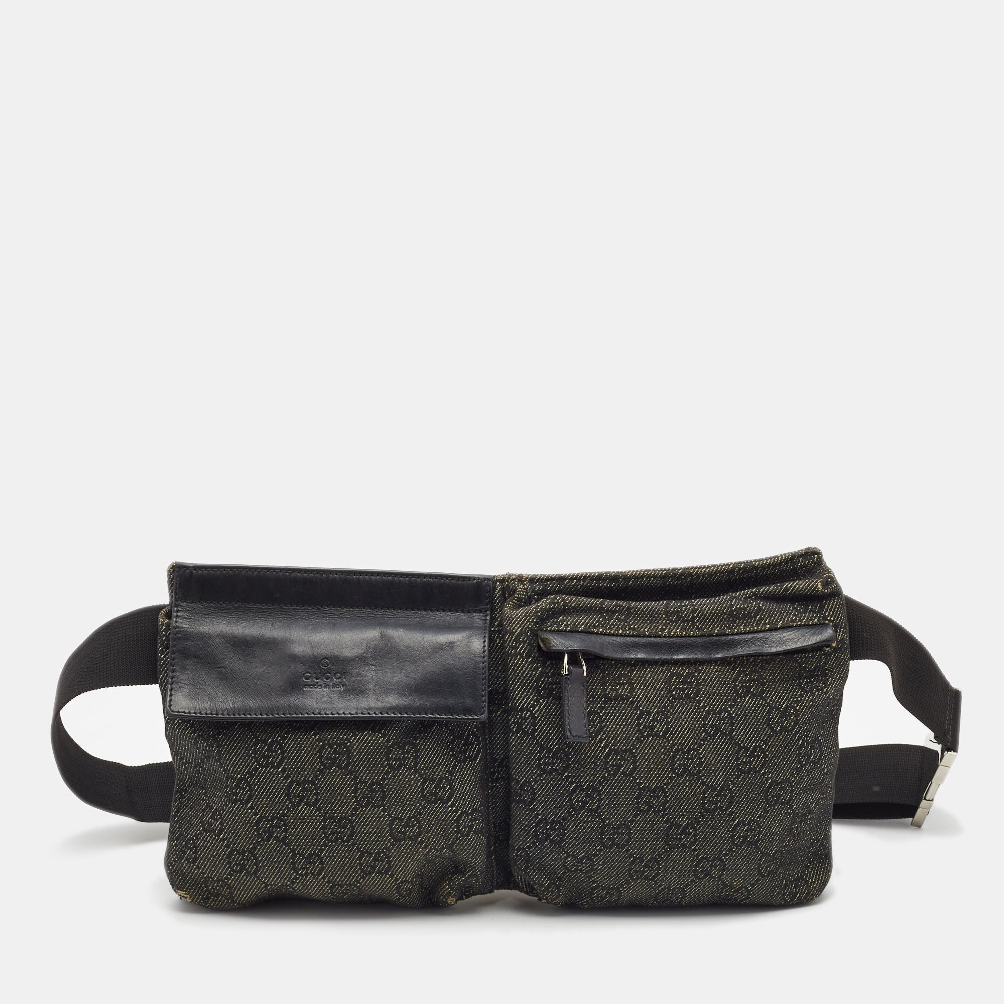 Double gucci store fanny pack