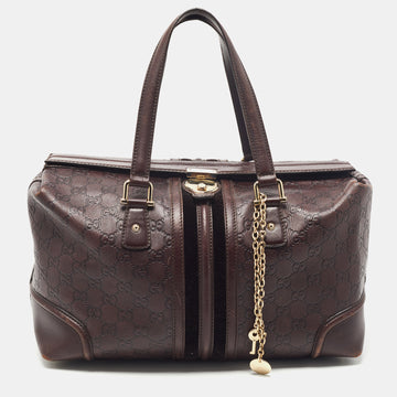 Gucci Brown Guccissima Leather Doctor Bag