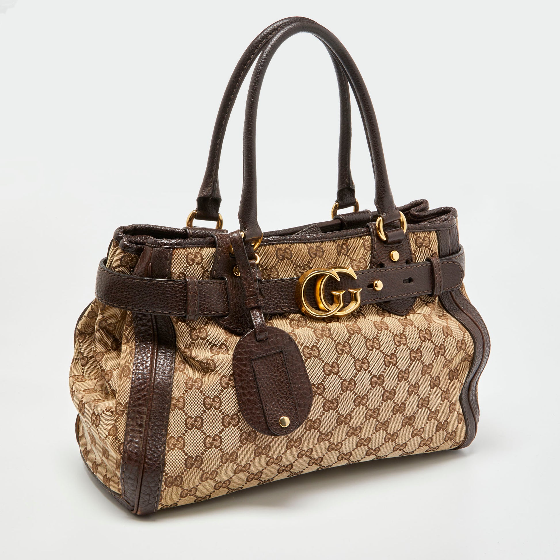 Gucci GG Canvas Medium Running Tote One Size